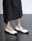 Pix Mary Jane Flat in White by Camper-Camper-Idlewild-Cincinnati