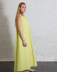 Poplin Maxi Dress in Limone by Alysi-Alysi-Idlewild-Cincinnati