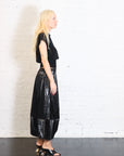 Puff Skirt in Crushed Patent Black by Planet-Planet-Idlewild-Cincinnati