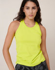 Racerback Singlet in Fluro Yellow by Kowtow-Kowtow-Idlewild-Cincinnati