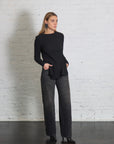 Raw Apron Top in Black by Lauren Manoogian-Lauren Manoogian-Idlewild-Cincinnati