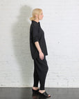Recycled Tropical Wool Detached Shirt in Black by Tibi-Tibi-Idlewild-Cincinnati