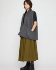 Reversible Wool Vest in Charcoal & Gray by 7115 by Szeki-7115 by Szeki-Idlewild-Cincinnati