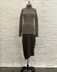 Rib Split Turtleneck in Cinder by Lauren Manoogian-Tops-Lauren Manoogian-Idlewild