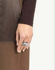 Rock Ring in Polished Palladio by MM6-MM6-Idlewild-Cincinnati