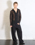 Rustic Mesh Cardigan in Black by Homme Plisse Issey Miyake-Homme Plisse Issey Miyake-Idlewild-Cincinnati