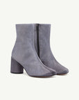 Satin Anatomic Ankle Boot in Grey by MM6 Maison Margiela