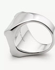 Unexisting Stone Ring in Polished Palladio by MM6 Maison Margiela