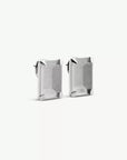 Unexisting Stone Earrings in Polished Palladio by MM6 Maison Margiela