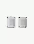 Unexisting Stone Earrings in Polished Palladio by MM6 Maison Margiela