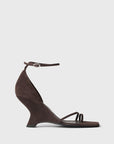 Samba Sandal Heel in Dark Brown by Rodebjer-Shoes-Rodebjer-Idlewild