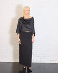 Sateen Jackie O Top in Black by Planet-Planet-Idlewild-Cincinnati