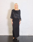 Sateen Jackie O Top in Black by Planet-Planet-Idlewild-Cincinnati