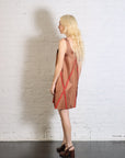 Satin Seamed Sleeveless Mini Dress in Brown by MM6 Maison Margiela-MM6-Idlewild-Cincinnati