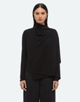 Scarf Long Sleeve Top in Black by Helmut Lang-Helmut Lang-Idlewild-Cincinnati