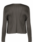 Monthly Colors: June Cardigan in Charcoal by Pleats Please Issey Miyake
