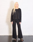 Scuba Bell Bottom Pants in Black by Planet-Planet-Idlewild-Cincinnati