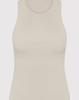 Sculpted Knit Top in Silver by St. Agni-St. Agni-Idlewild-Cincinnati