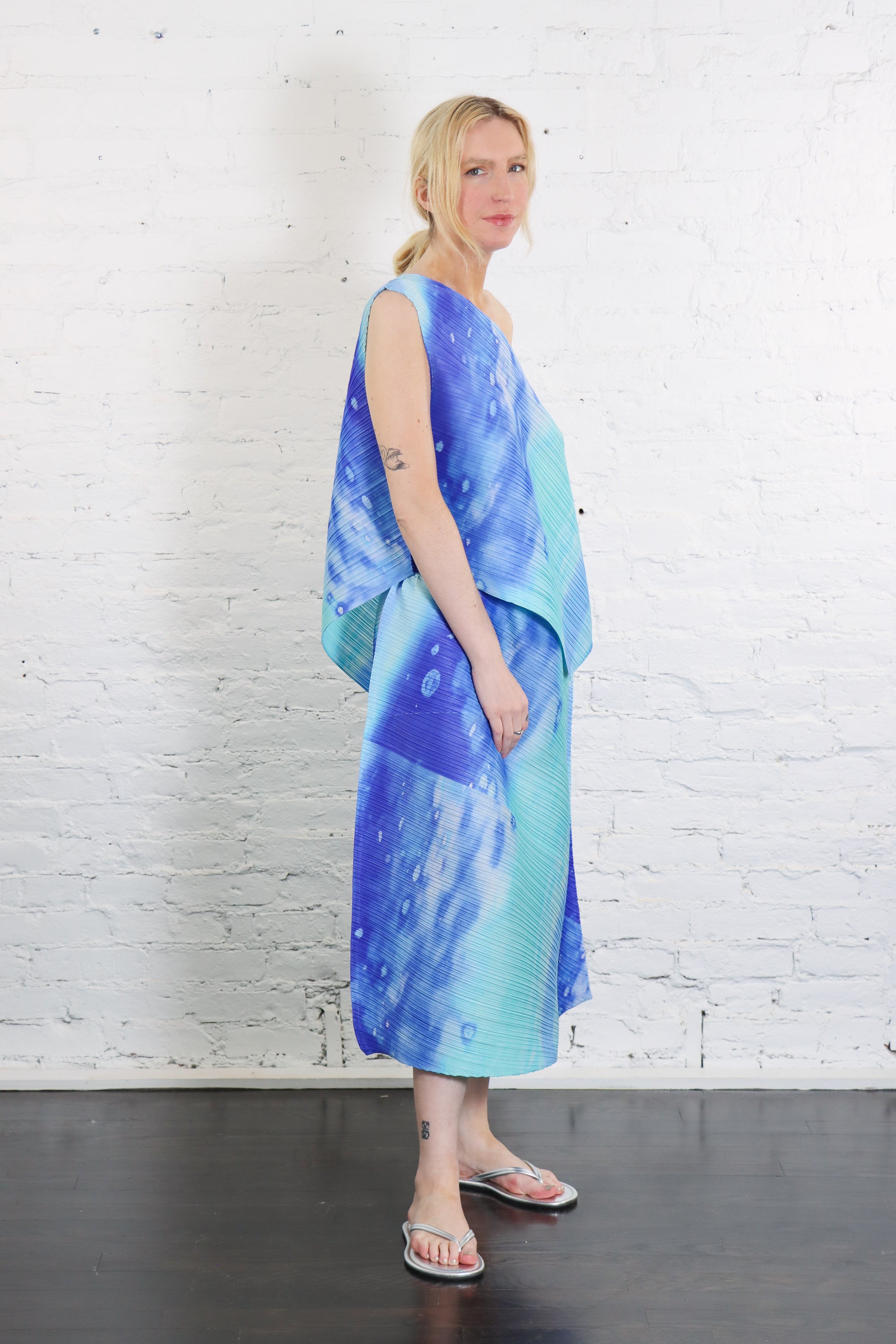 Sea Bubble Skirt in Blue by Pleats Please Issey Miyake – Idlewild