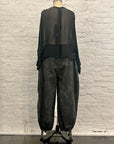 Sheer Boxy Shirt in Black by Sanctamuerte-SANCTAMUERTE-Idlewild-Cincinnati