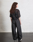 Sheer Wool Gauze Easy T in Black by Tibi-Tibi-Idlewild-Cincinnati
