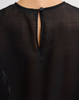 Sheer Wool Gauze Easy T in Black by Tibi-Tibi-Idlewild-Cincinnati