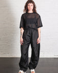 Sheer Wool Gauze Easy T in Black by Tibi-Tibi-Idlewild-Cincinnati