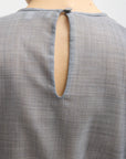 Sheer Wool Gauze Easy T in Heather Grey by Tibi-Tibi-Idlewild-Cincinnati