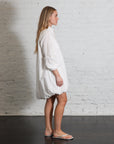 Shirt Bubble Dress in White by Shwetambari-Shwetambari-Idlewild-Cincinnati