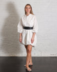 Shirt Bubble Dress in White by Shwetambari-Shwetambari-Idlewild-Cincinnati
