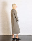 Shirt Dress in Taupe Velvet by Album Di Famiglia-Album Di Famiglia-Idlewild-Cincinnati