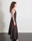 Silk Handkerchief Halter Dress in Bark by St. Agni-St. Agni-Idlewild-Cincinnati