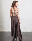 Silk Handkerchief Halter Dress in Bark by St. Agni-St. Agni-Idlewild-Cincinnati