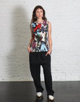 Sleeveless Plissé Top in Carrots by Henrik Vibskov-Henrik Vibskov-Idlewild-Cincinnati