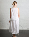 Sleeveless Top TC in White by Album Di Famiglia-Album Di Famiglia-Idlewild-Cincinnati
