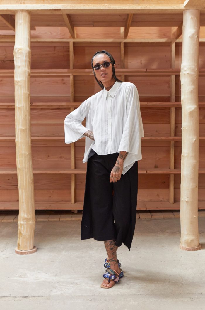 Slip Shirt in White by Henrik Vibskov – Idlewild