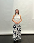 Slip Skirt in Graphic Roses Print by Shwetambari-Shwetambari-Idlewild-Cincinnati