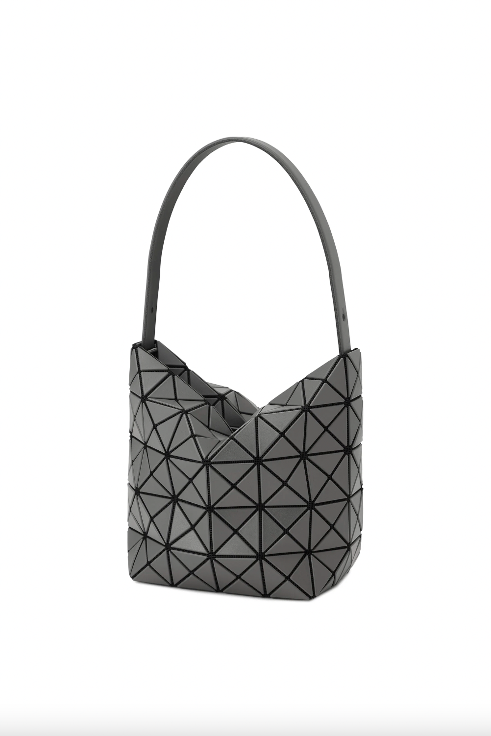 Small Valley Bag in Charcoal by Bao Bao Issey Miyake