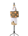 Small Washed Canvas Tote Bag in Orange Dot by Amiacalva-Amiacalva-Idlewild-Cincinnati