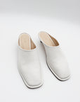 Soft Kitten Heel in White by Lauren Manoogian-Lauren Manoogian-Idlewild-Cincinnati