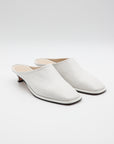 Soft Kitten Heel in White by Lauren Manoogian-Lauren Manoogian-Idlewild-Cincinnati