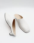 Soft Kitten Heel in White by Lauren Manoogian-Lauren Manoogian-Idlewild-Cincinnati