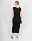 Spongy Midi Dress in Black by Issey Miyake-Issey Miyake-Idlewild-Cincinnati