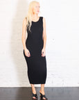 Spongy Midi Dress in Black by Issey Miyake-Issey Miyake-Idlewild-Cincinnati