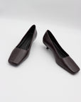 Square Toe Pump in Coffee by St Agni-St. Agni-Idlewild-Cincinnati