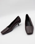 Square Toe Pump in Coffee by St Agni-St. Agni-Idlewild-Cincinnati
