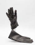 Stitched Lambskin Cashmere Lined Gloves in Gray Black by Gloves Forino 1899-Gloves Forino 1899-Idlewild-Cincinnati