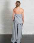 Strapless Asymmetrical Drape Top in Mist by St. Agni-St. Agni-Idlewild-Cincinnati
