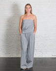 Strapless Asymmetrical Drape Top in Mist by St. Agni-St. Agni-Idlewild-Cincinnati