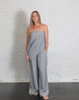 Strapless Asymmetrical Drape Top in Mist by St. Agni-St. Agni-Idlewild-Cincinnati